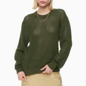 Aritzia TNA Green Alameda Sweater - 2XS